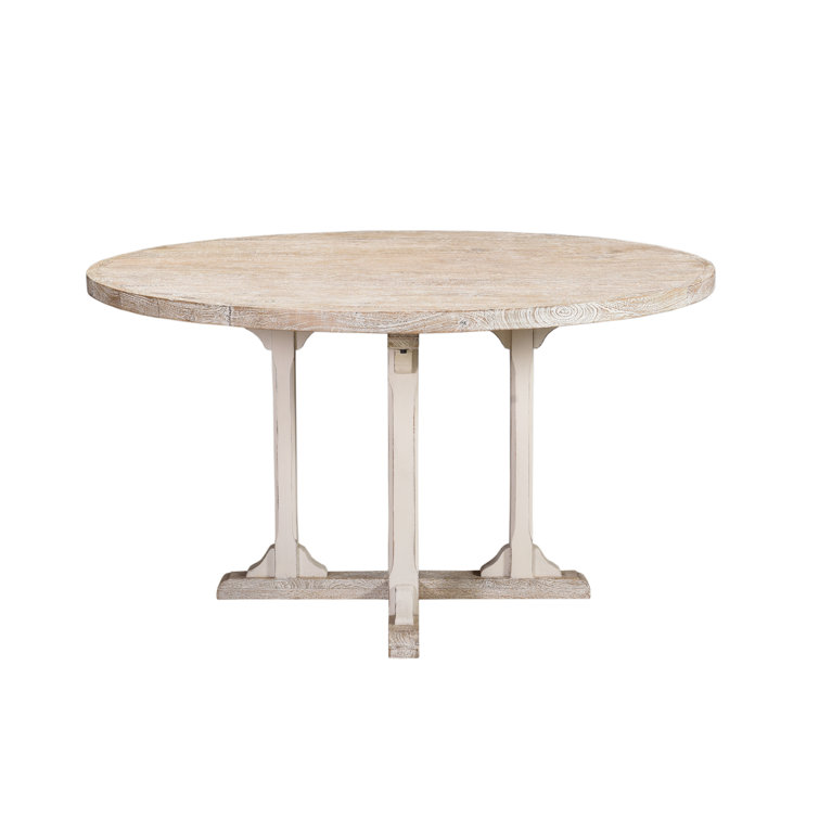 Gracie Oaks Iuturna 54'' Mango Solid Wood Pedestal Dining Table Wayfair